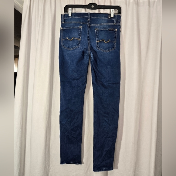 7 For All Mankind The Slim Cigarette Jeans Sz 28 - Picture 8 of 14